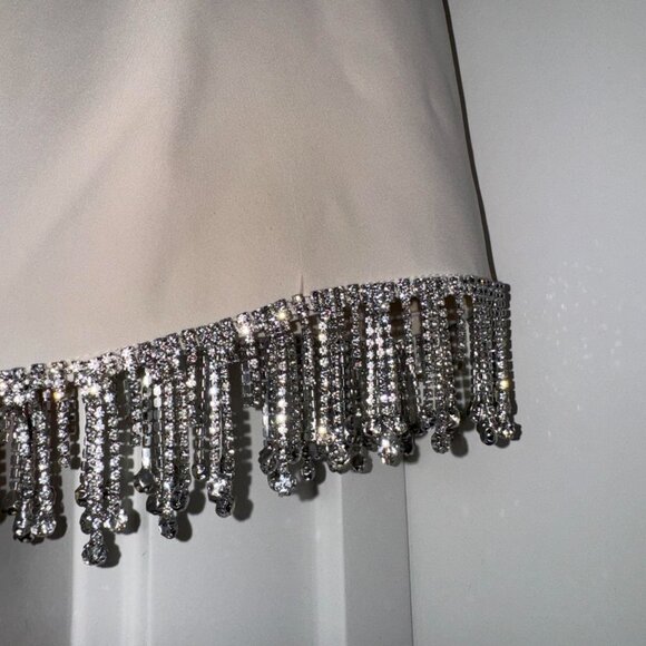 majorelle crystal fringe mini skirt - Picture 3 of 4